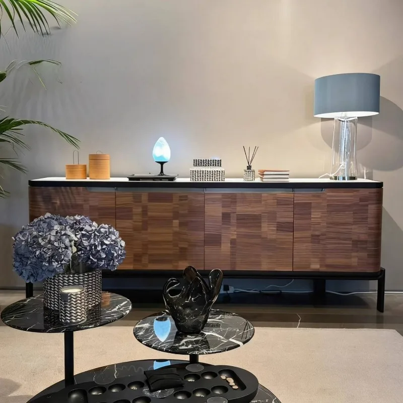 Unique Narrow Brown Tv Cabinet Decor Item Khaki Long Living Room Tv Stand Modern Designer Wooden Mueble Televisor Furniture Home