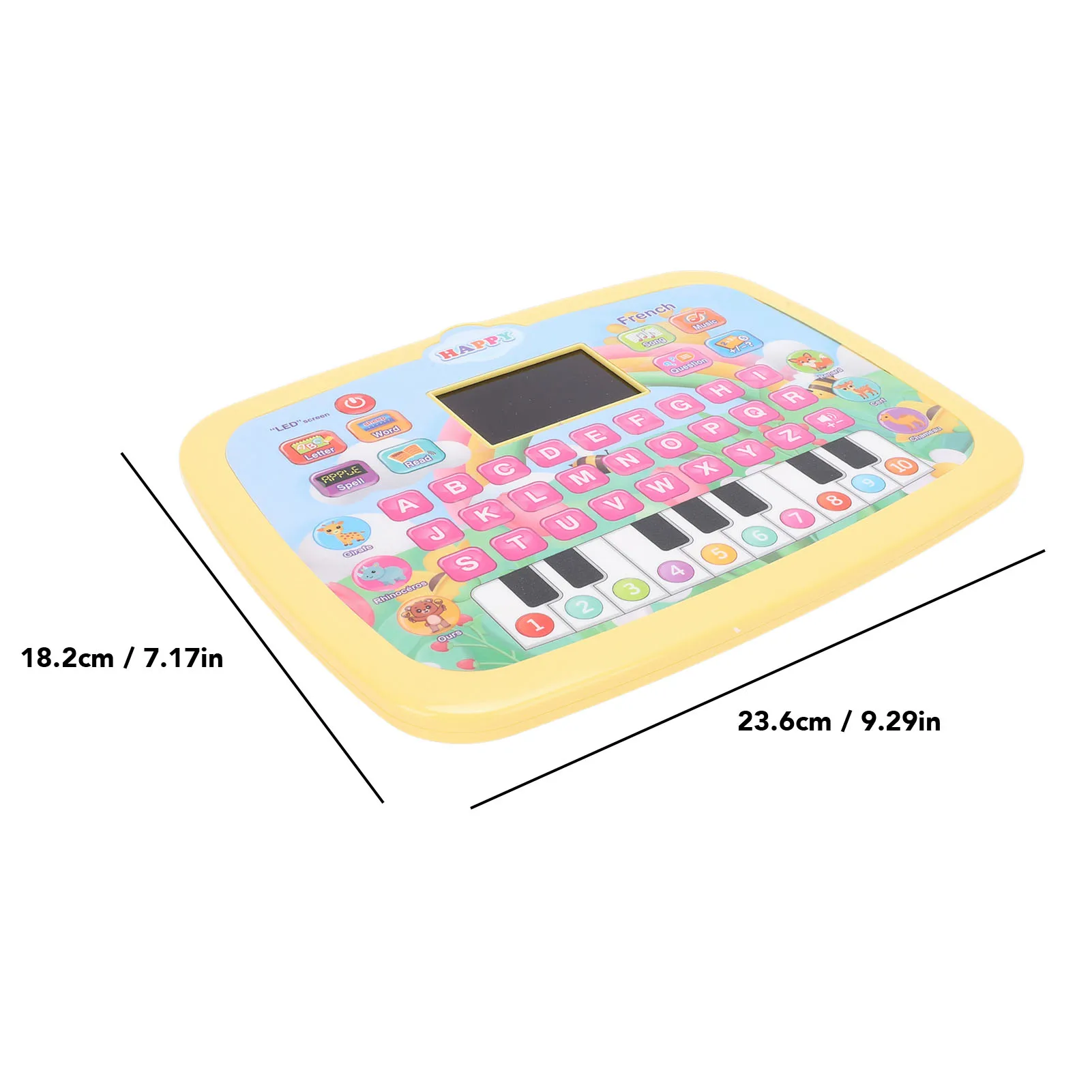 Kids Learning Tablet LED Screen Educational Alphabet Numbers Story Reading Learning Tablet Toy