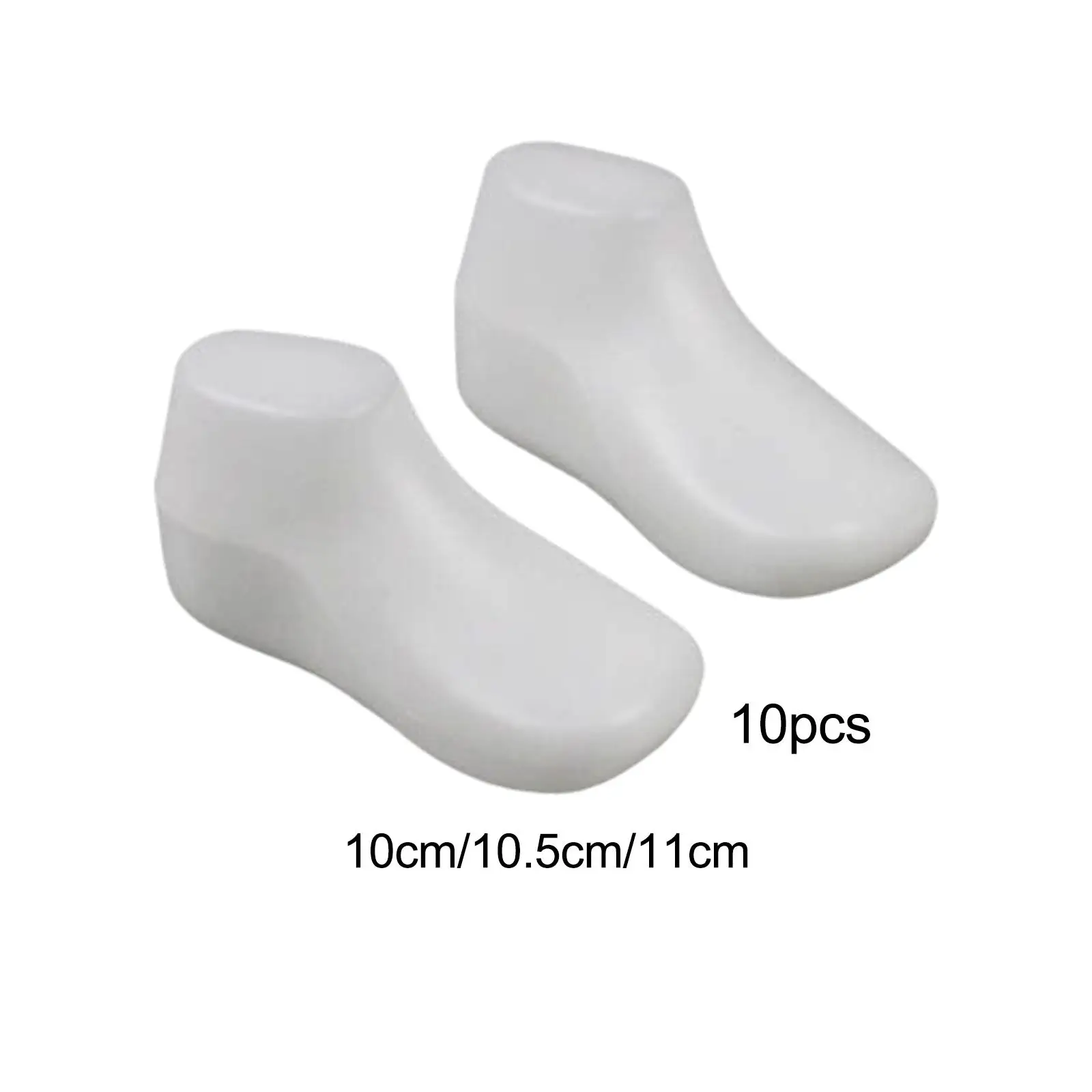 

20x Baby Feet Display Baby Shoes Supports Baby Booties Socks Forms Stand Holder Mannequin Feet Shoe Trees Plastic Foot Model