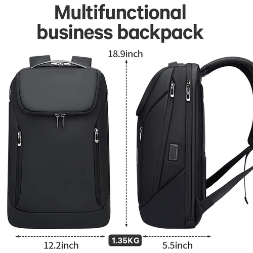 Imagen 2 del producto Mochilas de negocios BANGE para ordenador portátil de 15,6 pulgadas, Mochila multifuncional impermeable de gran capacidad para trabajo diario, Mochila escolar para hombre
