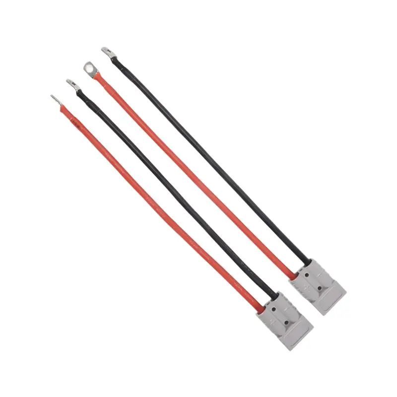 [NEWA08R】 For Connector 50A Kit For Plug 8 Guage 30Cm Battery Cables Waterproof Quick Connectors For Lifepo4