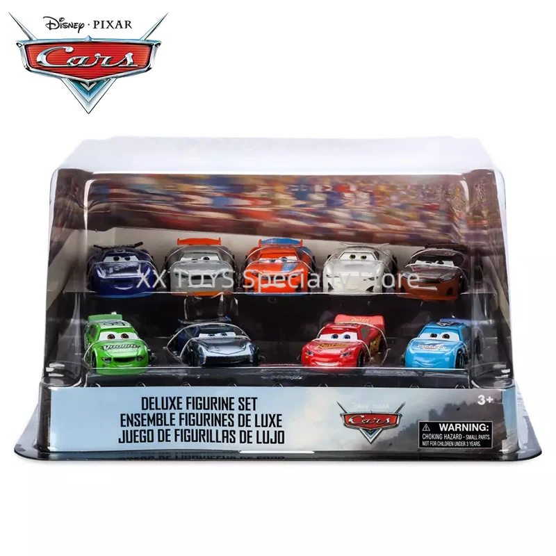 

Роскошная фигурка Disney Pixar Cars, игровой набор, 9-компл., персонаж мультфильма, молния Маккуин, Джексон, Шторм, автомобиль, коллекционная модель, подарки для мальчиков