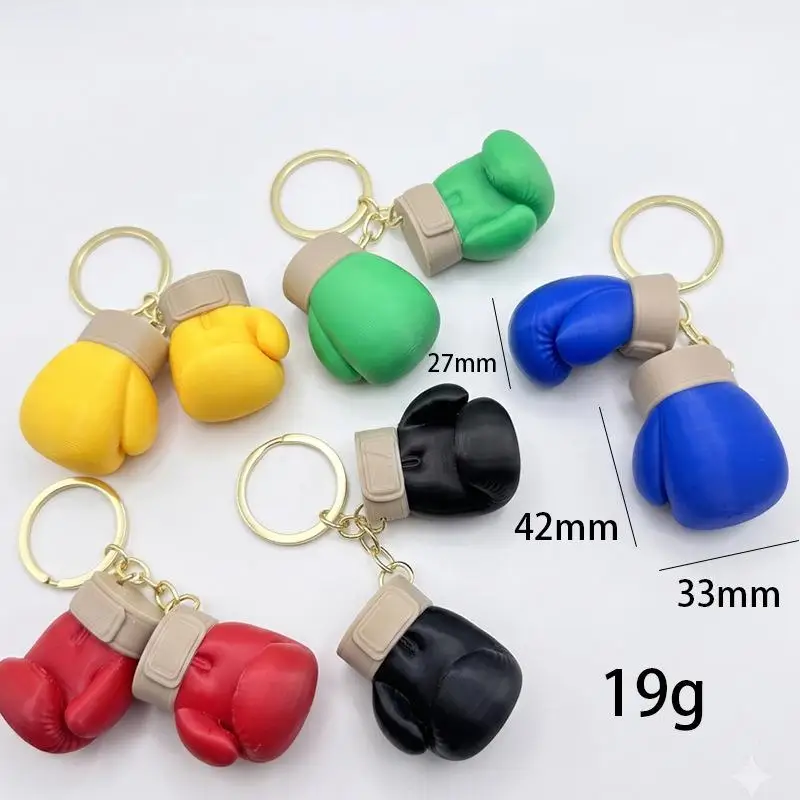 Kreativer Mini-Boxhandschuh-Schlüsselanhänger, realistischer Fitness-Anhänger, langlebiger Schlüsselring für Sportliebhaber, Taschenzubehör, Geschenk – Detail 5