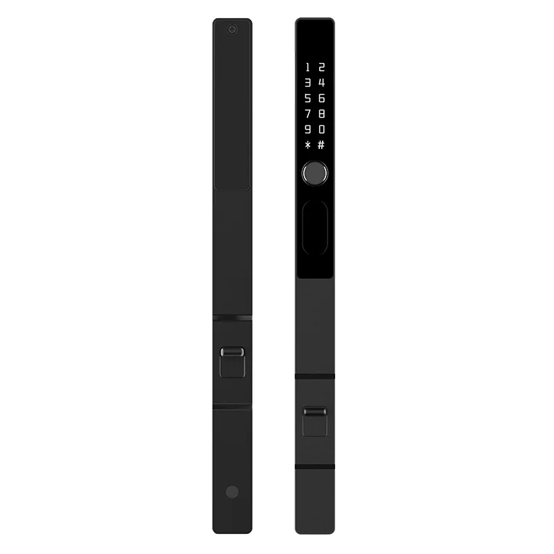 New Panning Door Waterproof And Rainproof Home Improvement Commercial Smart Lock Narrow Side Broken Bridge Aluminum Doors And Wi