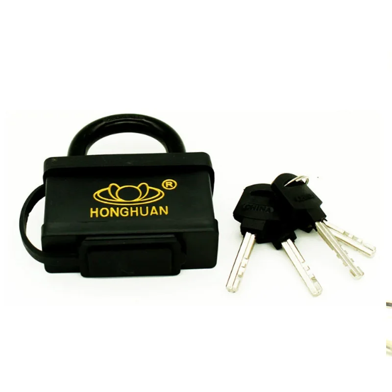30mm cadeado à prova d'água ao ar livre preto revestido de borracha fechaduras de segurança porta de armazém cadeado à prova de chuva com 3 chaves