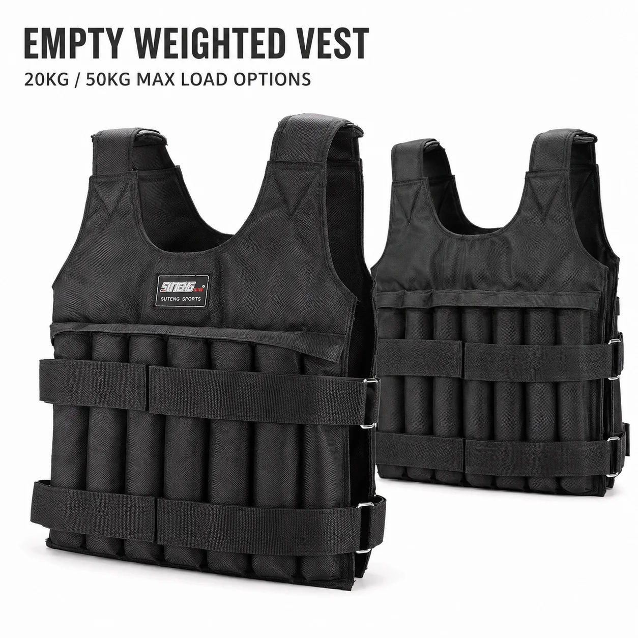 1680D Gewogen Vest 20KG 50KG M - Crossfit Weight Vest recensie en prijs