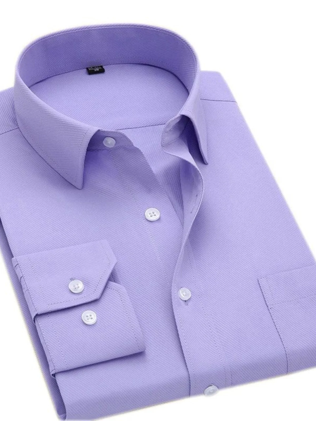 

Men's Striped Long Sve irt Square Collar Loose Fit Iron Free Faionable Casual Workwear Autumn Season Chinese Brand