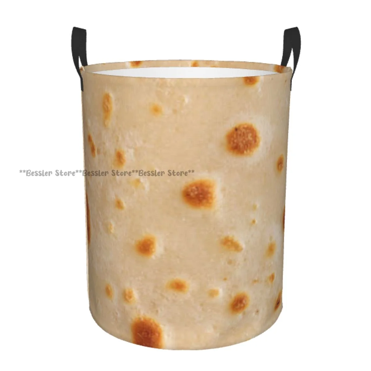 

Pancake Texture Laundry Basket Folding Dirty Clothes Toys Storage Bucket Household