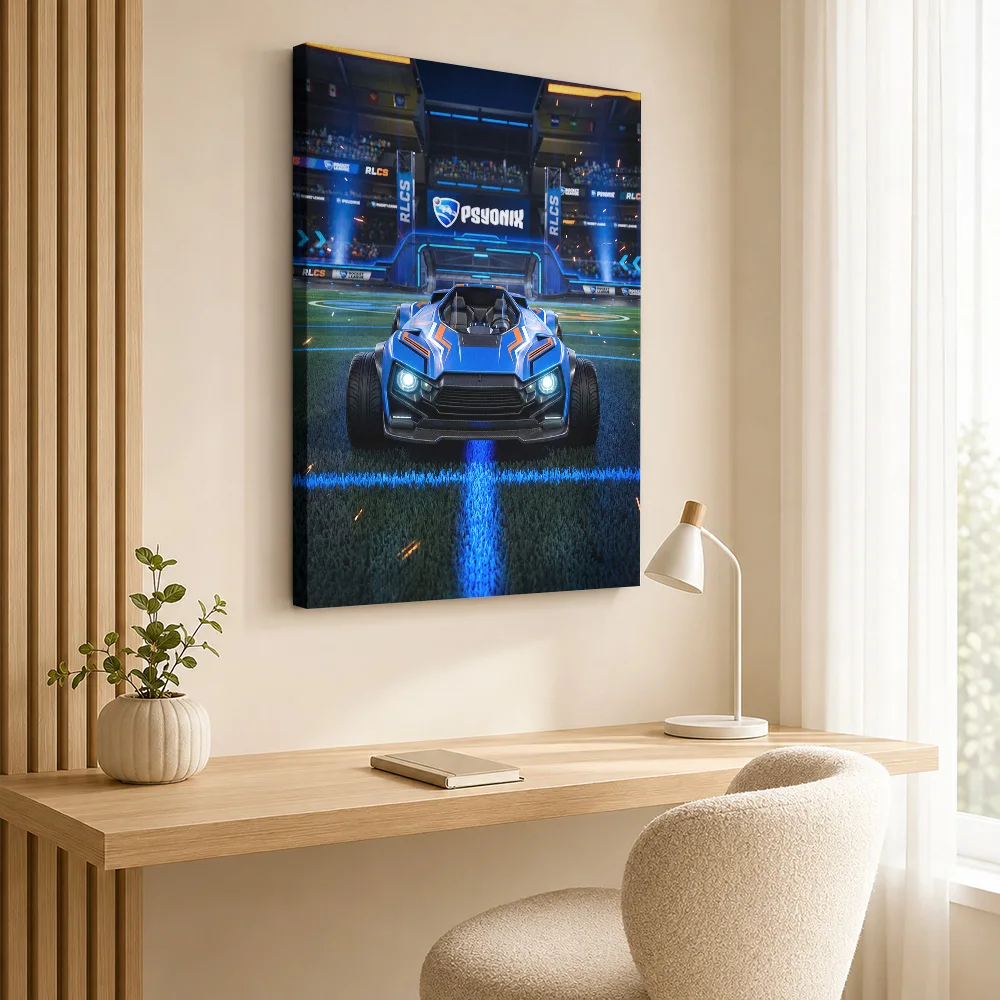 Rocket League Mantis Battle Car Framed Canvas Print Poster Customized Photo Modern Style Wall Art Home Office Decor Gamer Gift
