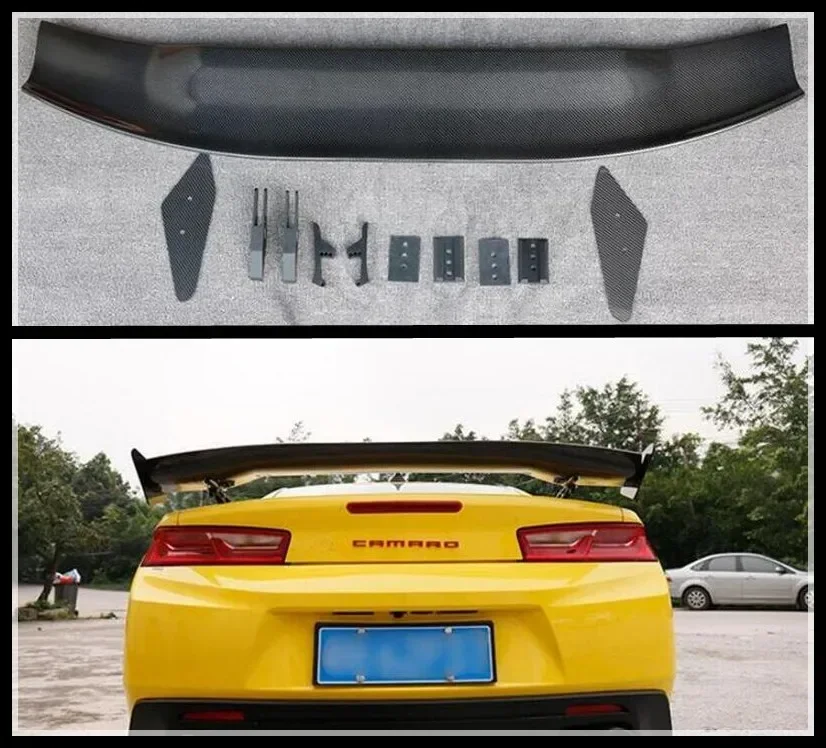 APR GT STYLE REAL CARBON FIBER REAR WING TRUNK LIP SPOILER FOR Chevrolet Camaro 2016 2017 2018 2019 2020 2021 2022