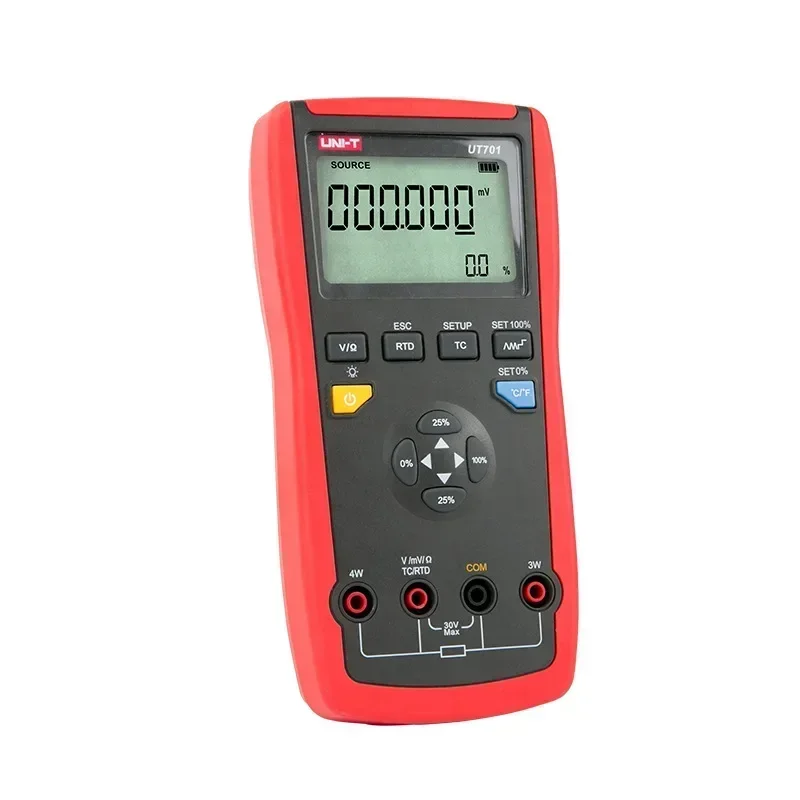 New Arrival UNI-T UT701 Handheld High Precision Single Function Temperature Calibrator Type J/K/T/E/R/S/B/N/Wre RTDs C MV Resist