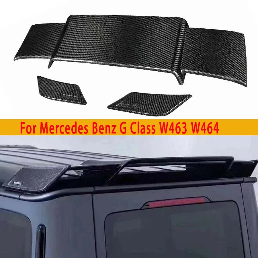 

For Mercedes Benz G Class W463 W464 G53 G50 G500 G550 Carbon Fiber Roof Spoiler Rear Wing Trunk Top Spoiler Car Accessories