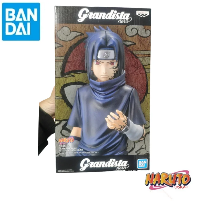 

В наличии Bandai оригинальный Наруто Банпресто Учиха Саске аниме товар модель фигурка украшения праздничные подарки игрушки