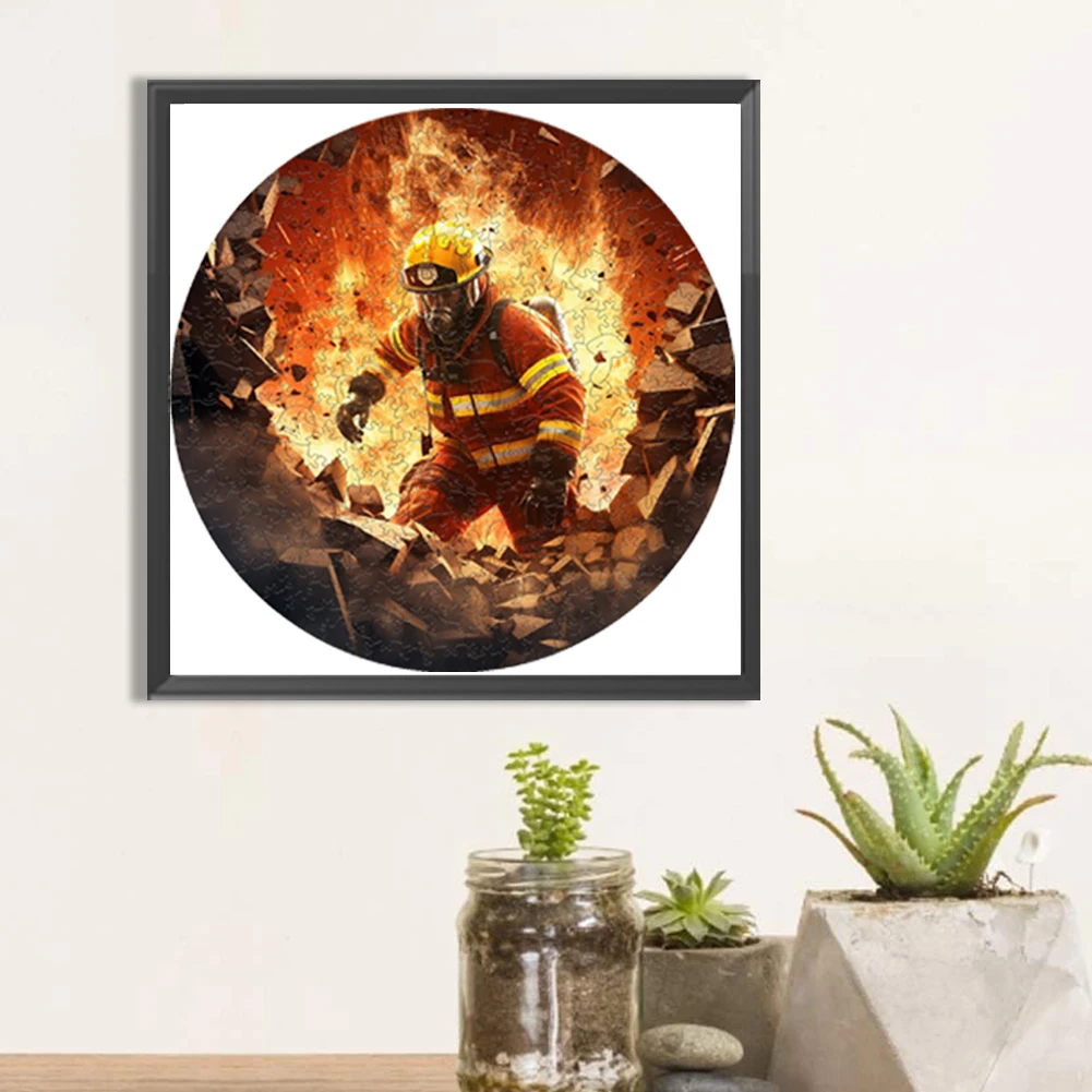 حزمة صناديق رجال الاطفاء البطولية ، لغز خشبي إبداعي ، ألعاب لوحية ، ألعاب سرية لرجال الاطفاء ، صندوق هوايات