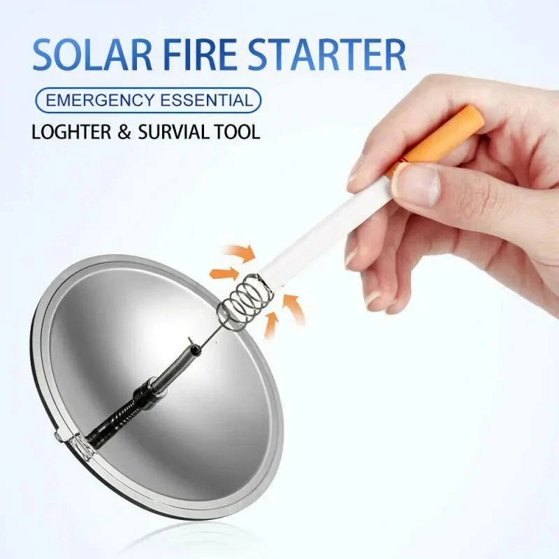 

Portable Solar Spark Lighter Outdoor Solar Camping Solar Cigarette Lighter For Hiking Backpacking Economical