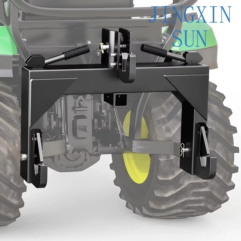 High-quality 3-point quick hitch heavy-duty tractor attachment with 2-inch receiver trailer hitch