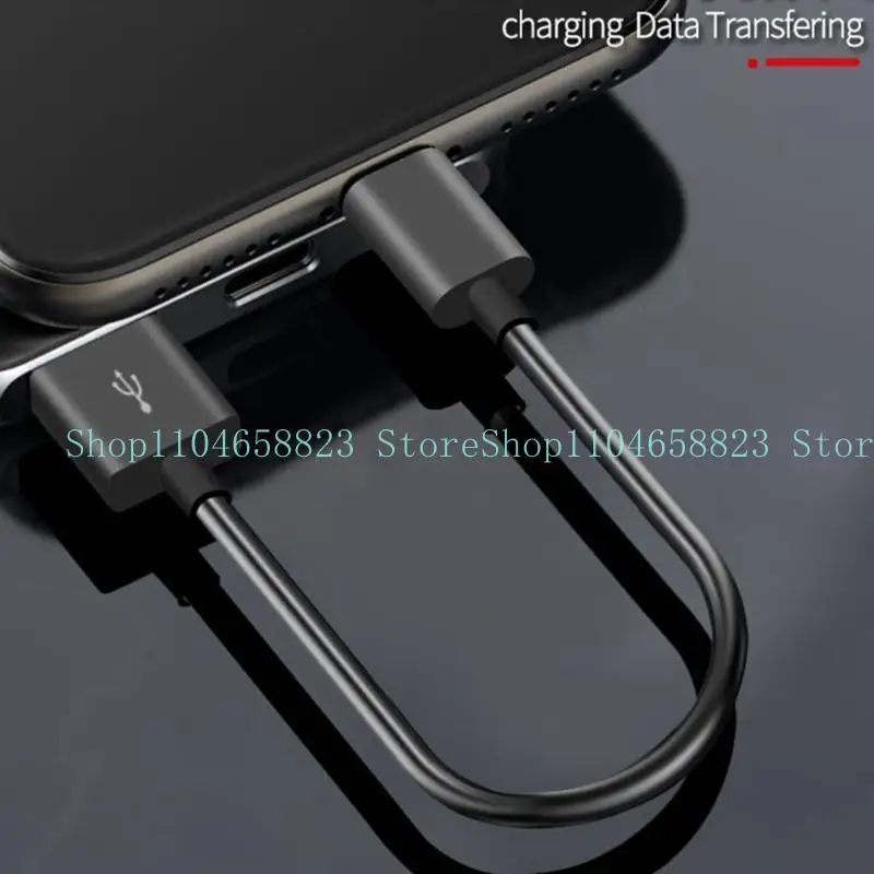 652f 20cm curto USB tipo C Tipo CABELA CABELO CABELO ALIMENTAÇÃO DADOS DA CARREGADOR DO FIE