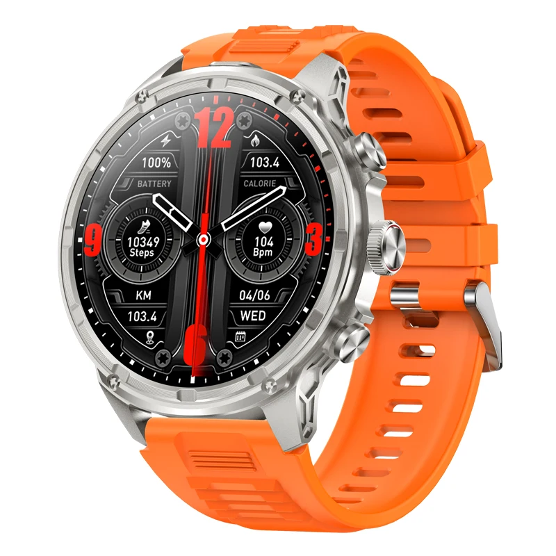 710Mah Battery 1.85 AMOLED High Large Screen Flashlight SmartWatch Men's Fitness Sports Waterproof Smart Watch Women Watch LIGE