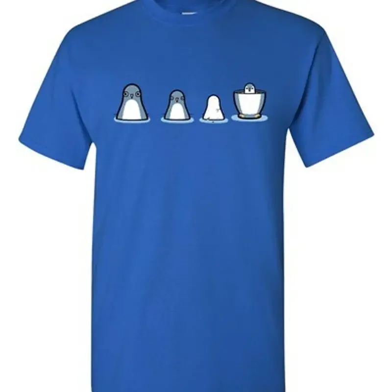 Randy Otter Penguin Babushka Birds Snow Cute Funny Arts Dt Adult T Shirt