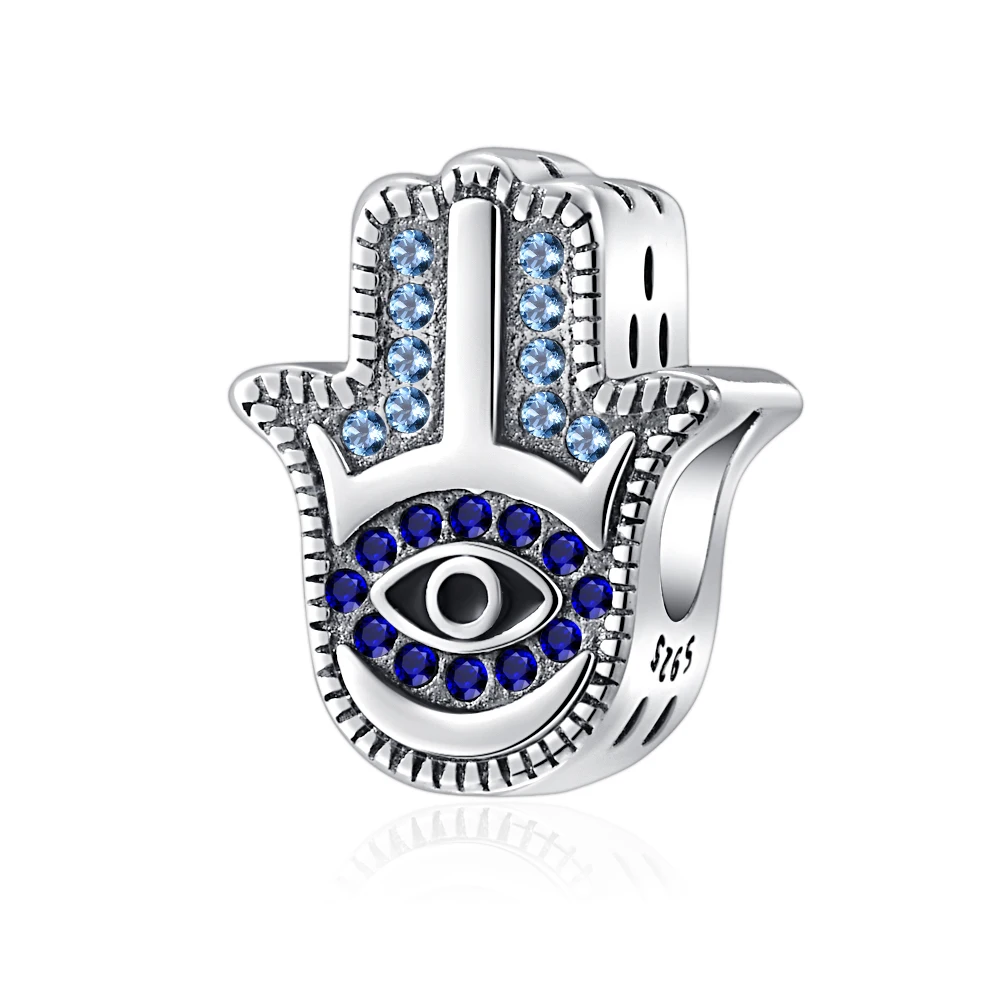 جديد 925 فضة ماجيك العين سحر of ley 925 سلسلة مطرز صالح الأصلي قلادة سوار DIY السيدات المجوهرات