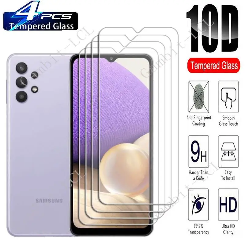 4 шт., защитное закаленное стекло для Samsung Galaxy A32 M32 GalaxyA32 M 32 Jump A326