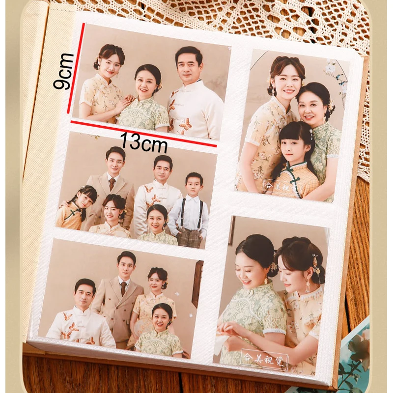 800 Pictures Pockets 5 Inch Photo Album Interstitial Photos Book Case Kid Memory Leather Covers Family Album Wedding Gift