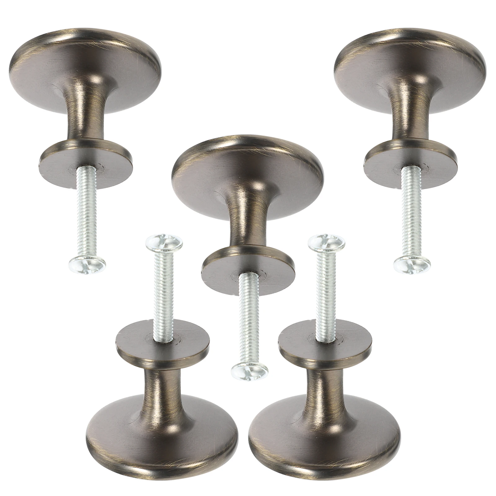 

5 Pcs Round H les Metal Drawer Pulls Vintage Door Wardrobe Dresser Cabinet Furniture Knobs Hardware Accessories