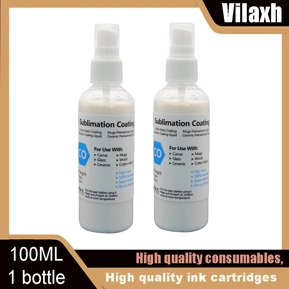 100ML Sublimation Coating Spray Bottle For Sublimation Ink Pre-treatment Use For Cotton Fabric Quick drying Spray