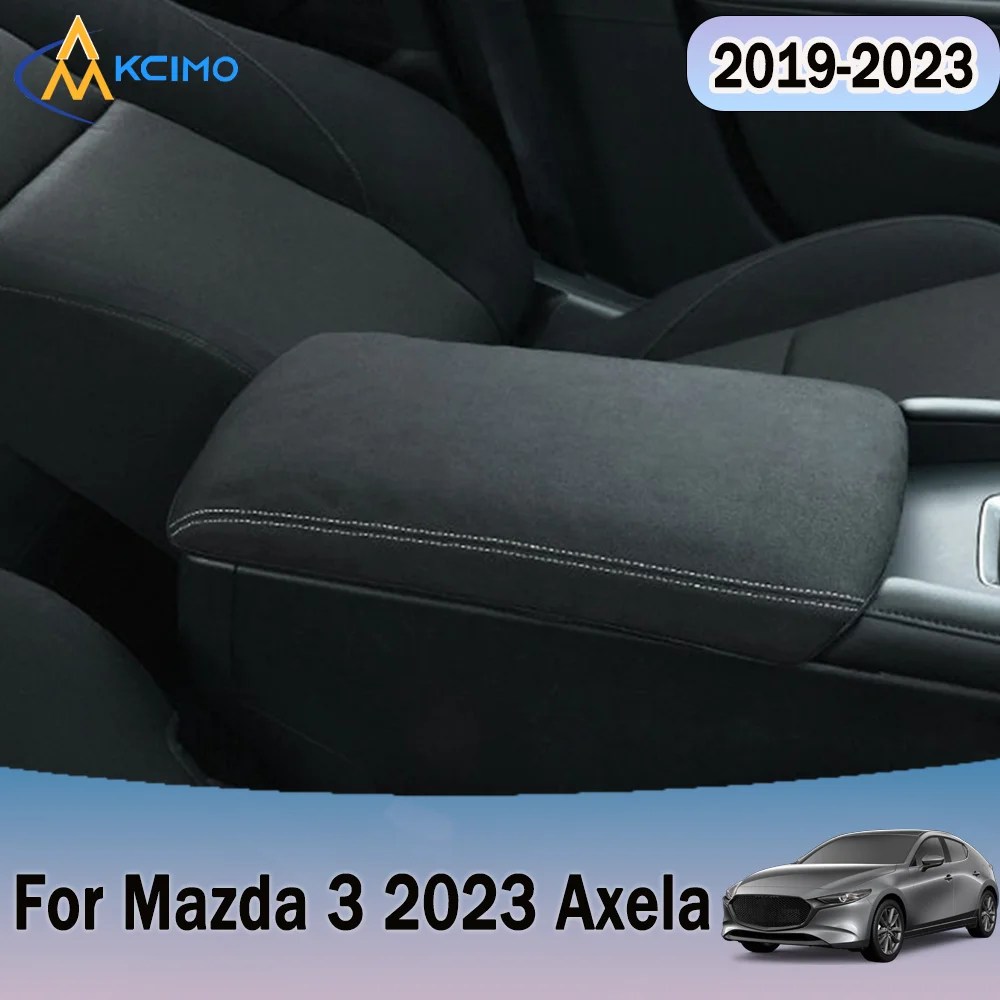 

For Mazda 3 2023 Axela 2019 2020 2021 2022 Auto Central Control Armrest Box Cover Faux Leather Pad Anti-Scratch