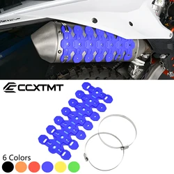 Motorcycle Exhaust Muffler Pipe Shield Protector For Sherco SE 300 SE 250 2014-2023 Yamaha YZ125 YZ250 2005-2023 KTM GasGas Beta