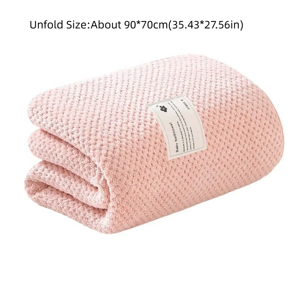 두꺼운 통기성 아기 수건 빠른 물 흡수 폴리 에스터 섬유 솔리드 컬러 Washrag Facecloth 푹신한 부드러운 수건 비치