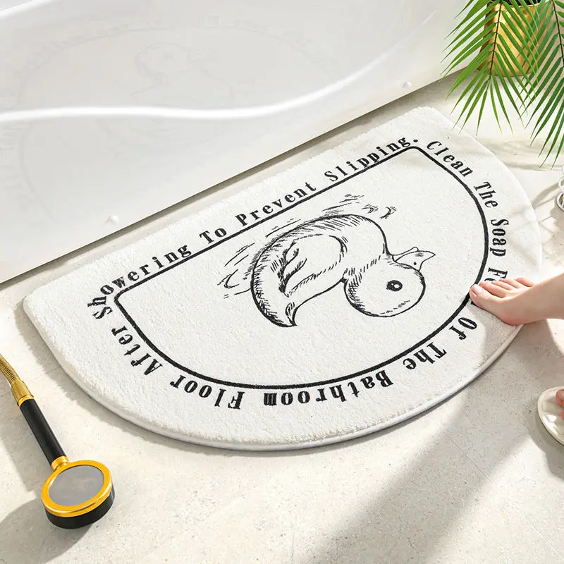 Line Drawing Series Absorbent Floor Mat Toilet Entry Door Mat  Bathroom Non-slip Mat Kitchen Bedroom Carpet Low Price Promotion