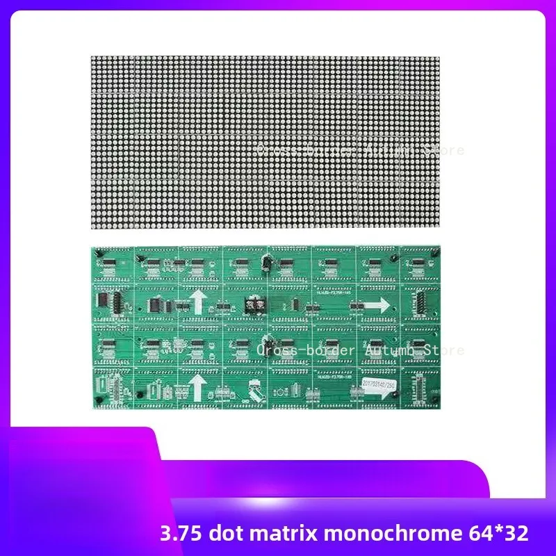 3.75/4.75 Dot Matrix LED Unit Board Single Color Red Green Dot Matrix Display Screen Module