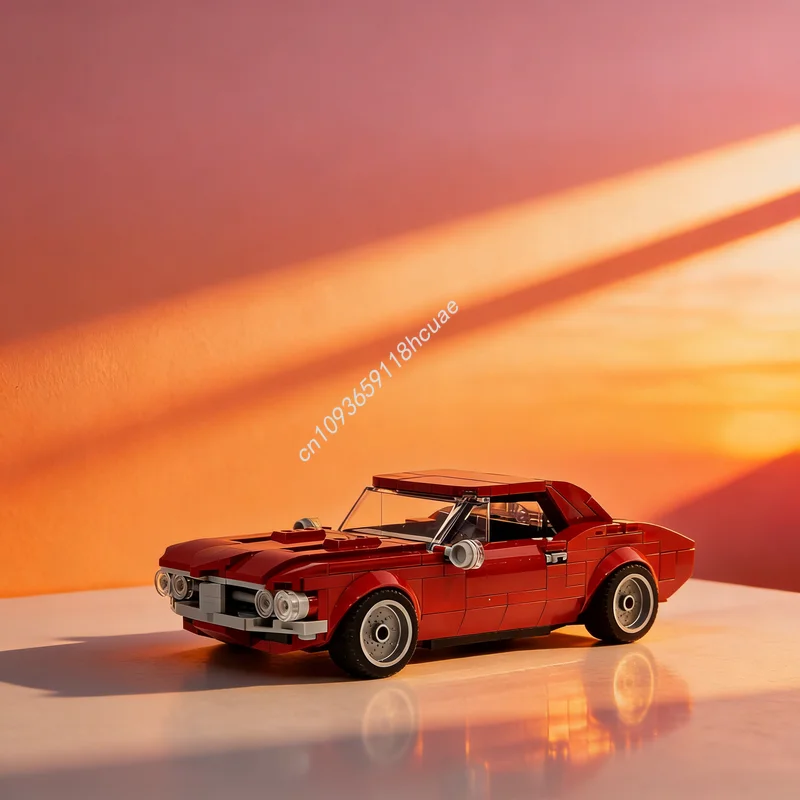 

326 деталей MOC City Champions: Конструктор «Понтиак Файрберд», развивающая игрушка, креативный подарок на Рождество