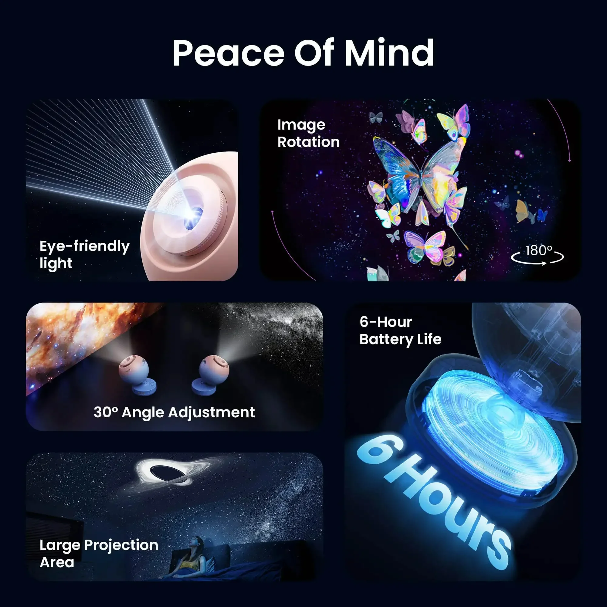 POCOCO Galaxy Projector Galaxy Light Projector Star Projector Gorgeous Nebula - Discs for POCOCO Galaxy Projector, 5k Ultra HD, - Image 5
