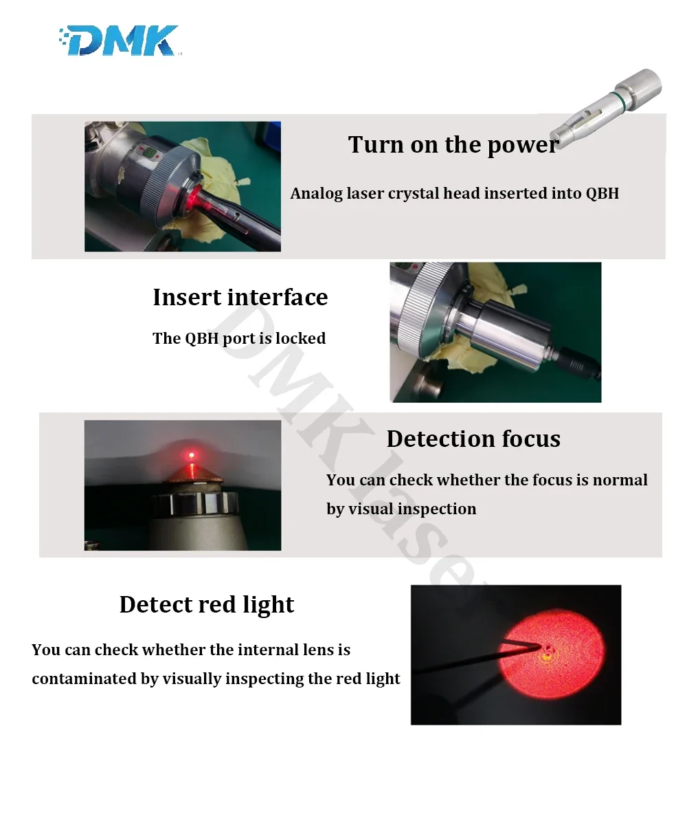 Laser Red Light Pen Optical Fiber Detection For MAX Raycus JPT BWT reci Laser Source Red Light Simulator QBH Interface