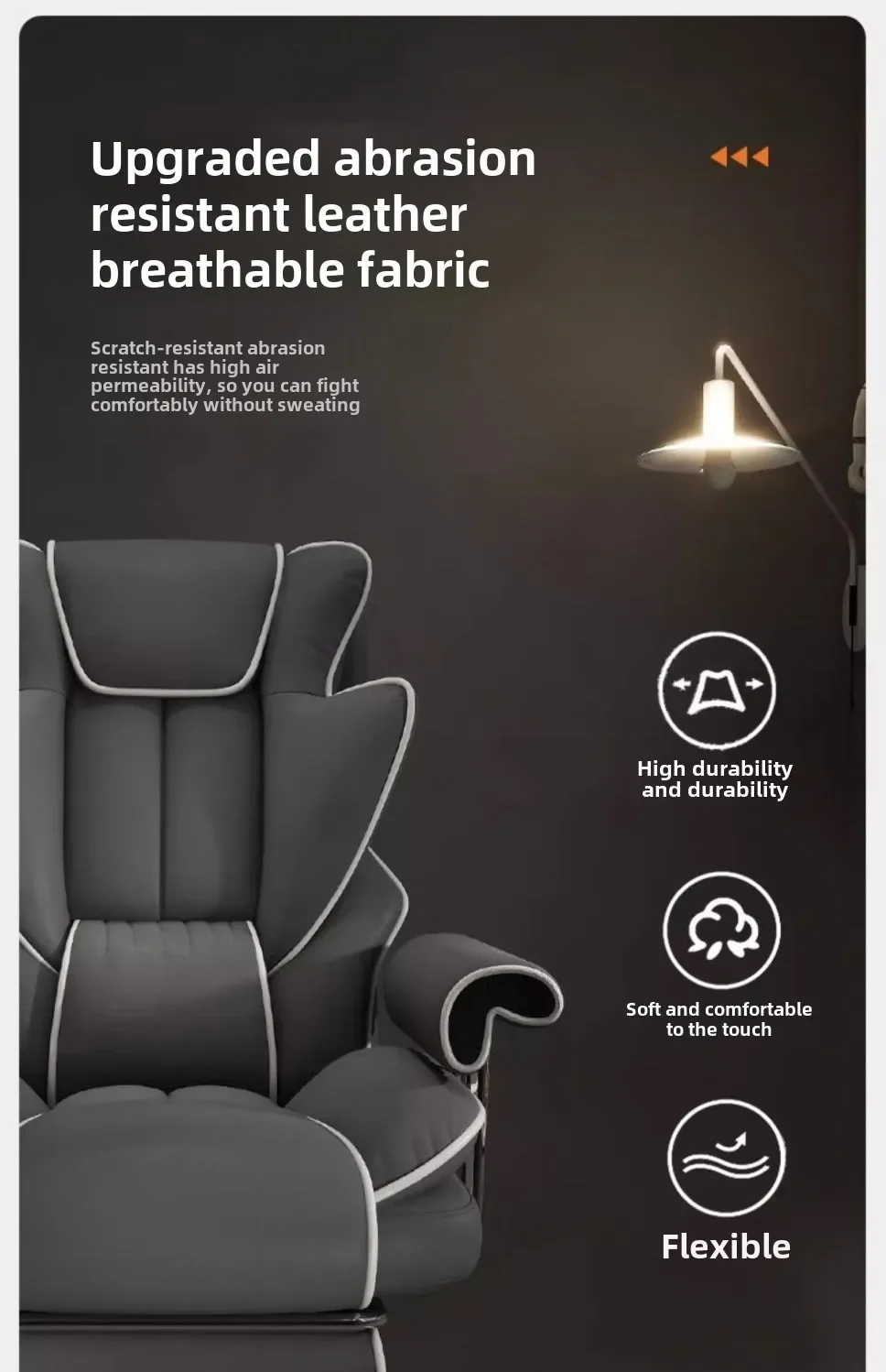 Gaming Chair Boys Comfortable Sedentary Home Computer Game Sofa Office Study Backrest Reclining