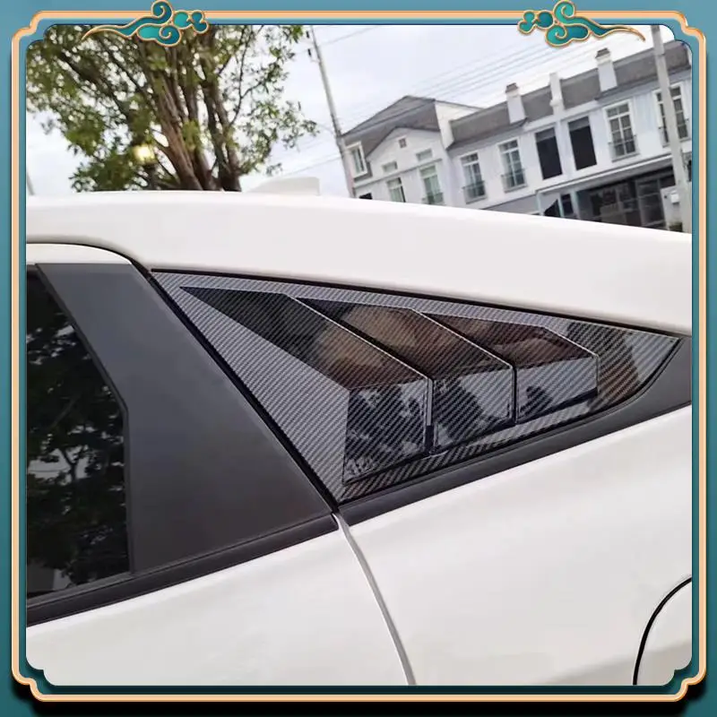 

Latest 2 PCS Car Window Louver Triangle Blinds Spoiler Cover Trim Accessories ABS Car Accessories For Toyota Yaris Ativ/Vios 202