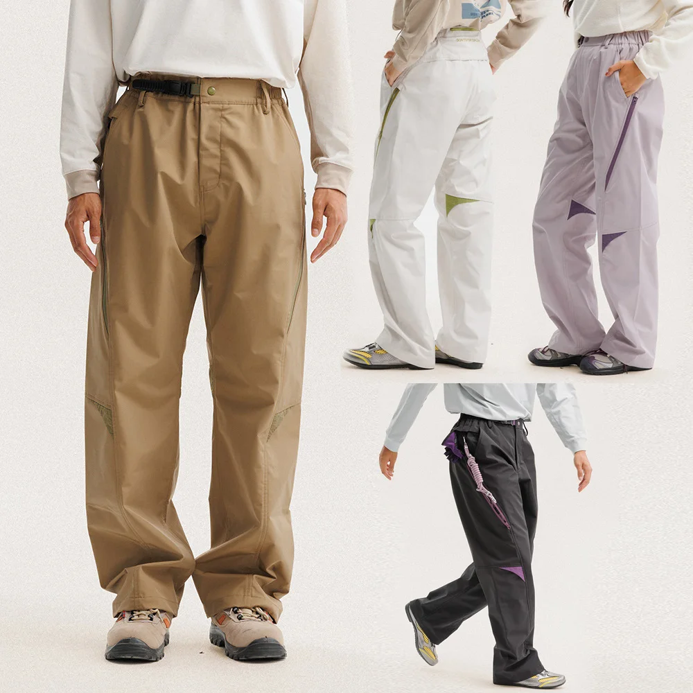 

Men Women Outdoor Waterproof Breathable Soft Shell Loose Casual Techwear Sports Cargo Pants Track Trousers Joggers Sweatpants