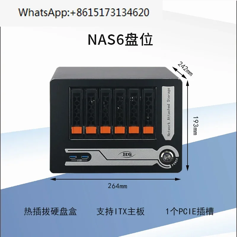 Nas6 Mini Storage Server Home Private Cloud Desktop Hot Swap Case