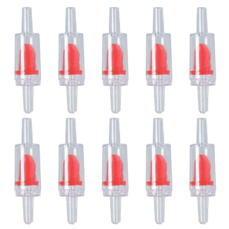 F92B 10pcs ตรวจสอบวาล์วทางเดียวที่ไม่คืนค่าวาล์วสำหรับปลาสำหรับตู้ปลาถัง WA