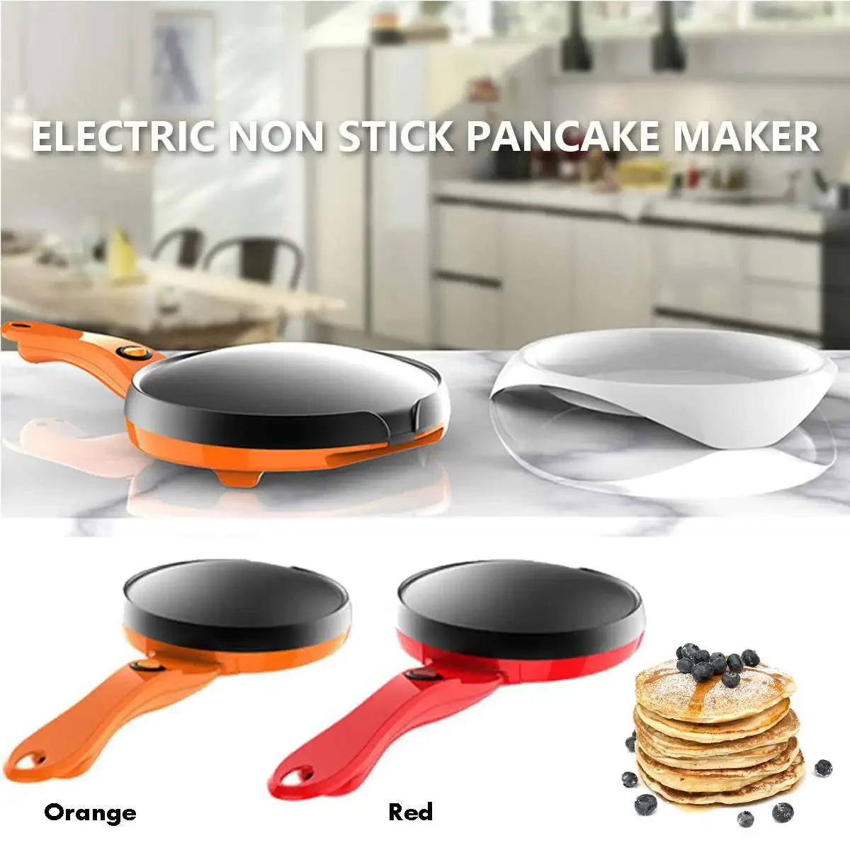 Electric Crepe Maker Non-Stick Griddle Kitchen Cooking Tools