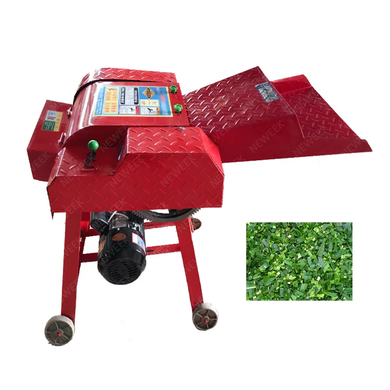 NEWEEK 500kg/h wheat straw chopper wheat straw green corn stalk cutter machine