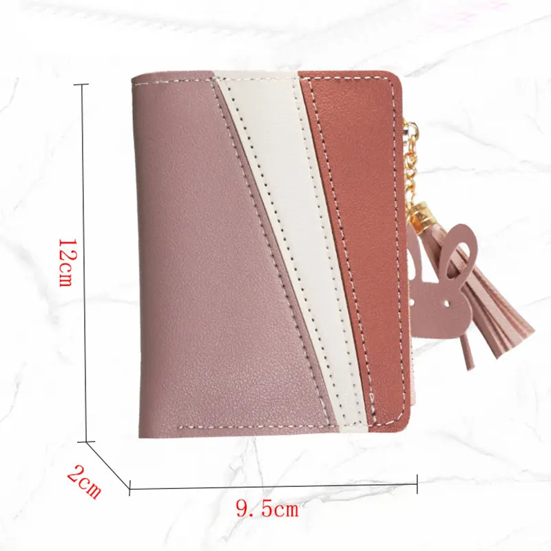 Carteras personalizadas con nombre gratis para mujer, tarjeteros cortos de calidad, monederos femeninos con cremallera, bolsillo para monedas Simple, billetera pequeña para mujer