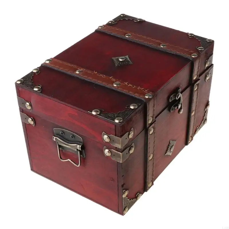 L4MB Treasure Ground Vintage деревянная коробка для хранения антикварного стиля организатор ювелирных изделий для ювелирных для