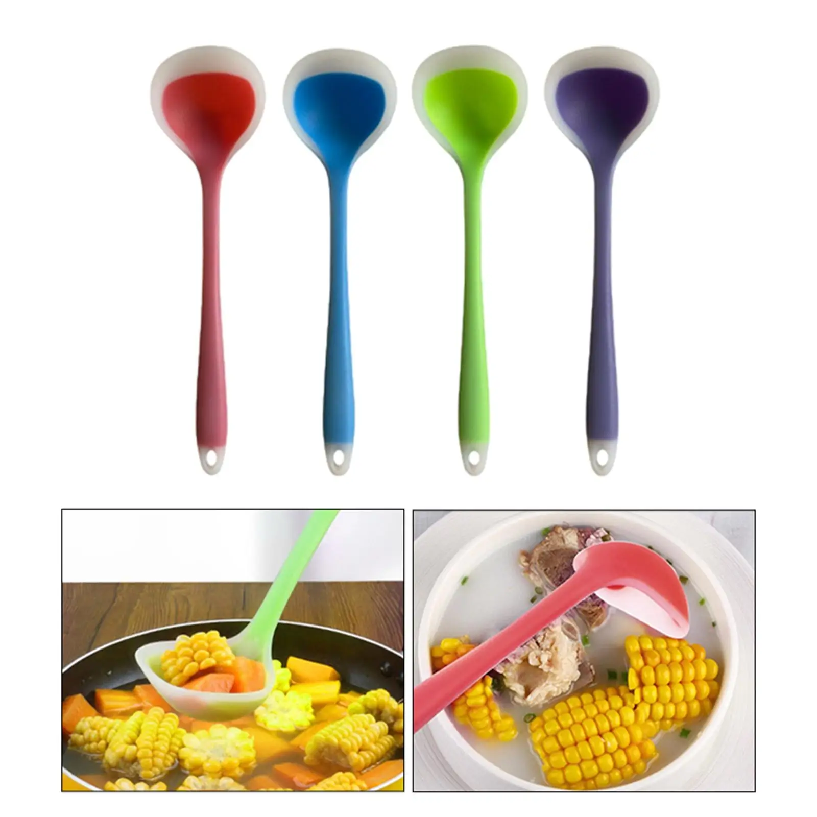 Flexible Nonstick Kitchen Spoon Utensil Spoon Non Stick Serving Spoon for Baking