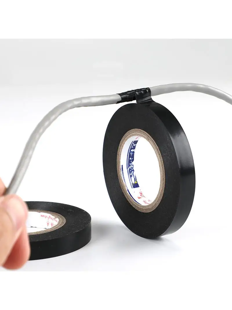 Ruban isolant électrique en PVC, 1 pièce, étroit, 1cm de large, 18 mètres de Long, jaune, vert, marron, argent, gris, fil de connexion 9 couleurs