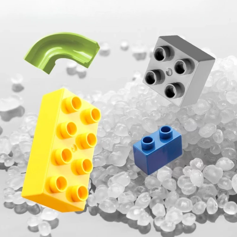Multi-track slide blocos de construção brinquedo de quebra-cabeça educacional para crianças 3-6 abs peças grandes e pequenas criativo diy construção diversão