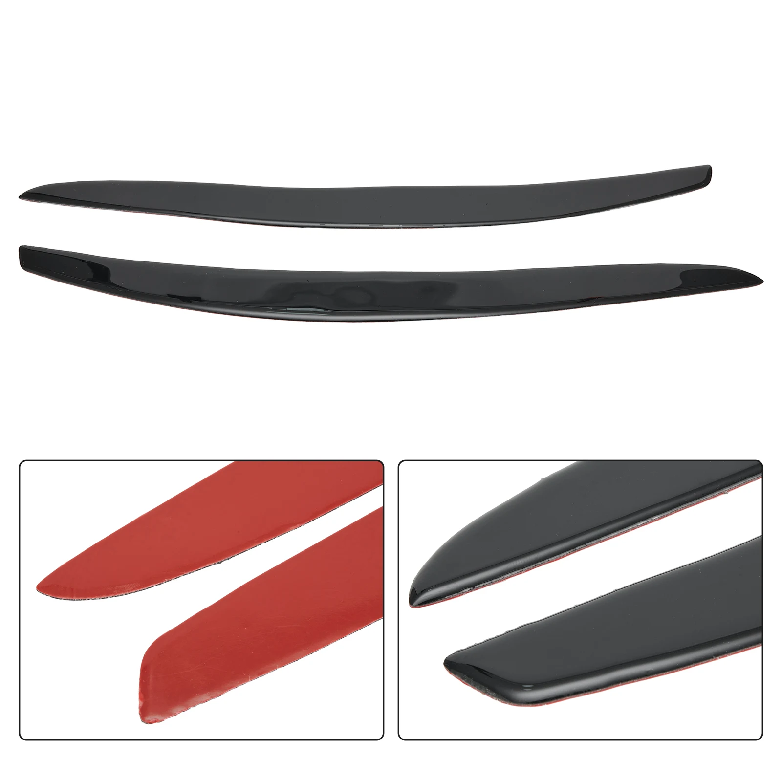 2pcs Car Gloss Black Headlight Eyelids Eyebrow Cover Trim Carbon Fiber For BMW 3 Series E92 E93 Coupe 2-Door 2006-2012