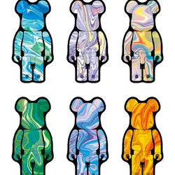 Irregular Big Fluid Bear Carpet Anti Slip Bear Brick Violent Bear Rug Absorbent Cartoon Fashion Kid Room Decor Floor Mat